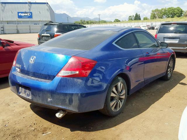 1HGCS1B75BA007600 - 2011 HONDA ACCORD EX BLUE photo 4