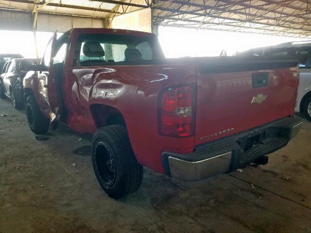 1GCEC14X08Z317455 - 2008 CHEVROLET SILVERADO RED photo 3