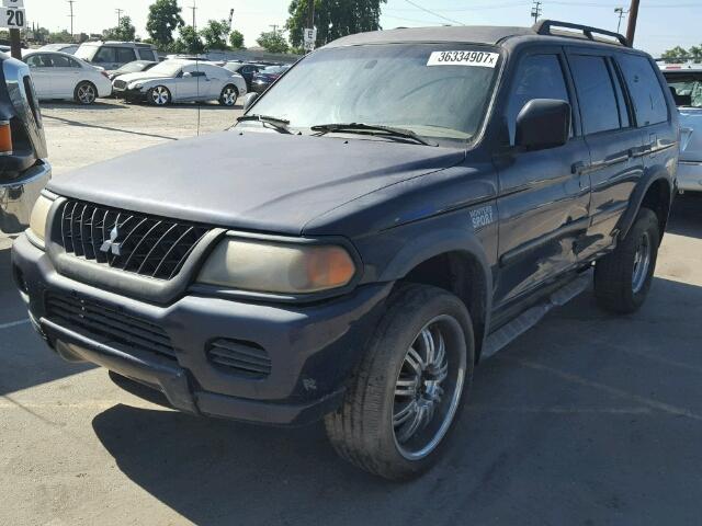 JA4LS21H33J011610 - 2003 MITSUBISHI MONTERO SP BLUE photo 2