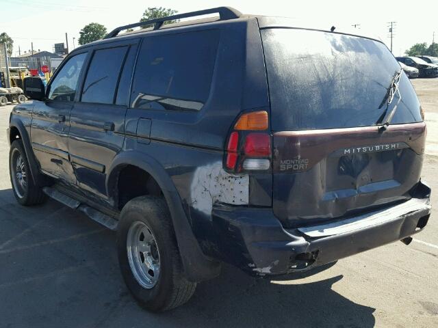 JA4LS21H33J011610 - 2003 MITSUBISHI MONTERO SP BLUE photo 3