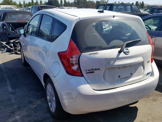 3N1CE2CP4GL366689 - 2016 NISSAN VERSA NOTE WHITE photo 3