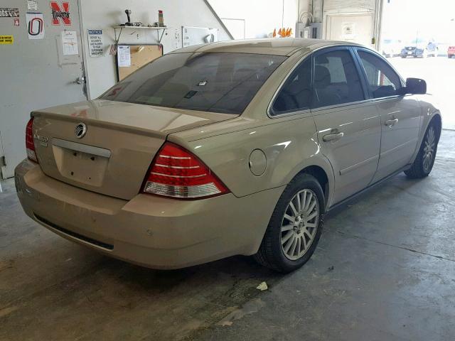 1MEHM42136G607626 - 2006 MERCURY MONTEGO PR TAN photo 4