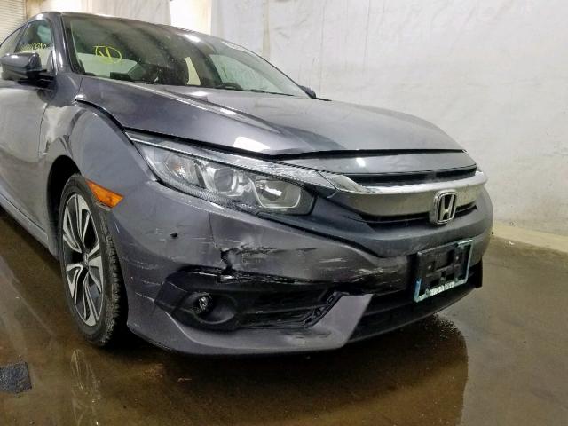 19XFC1F79HE214578 - 2017 HONDA CIVIC EXL Մոխրագույն լուսանկար 9