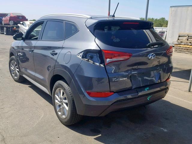 KM8J33A49HU463530 - 2017 HYUNDAI TUCSON LIM CHARCOAL photo 3