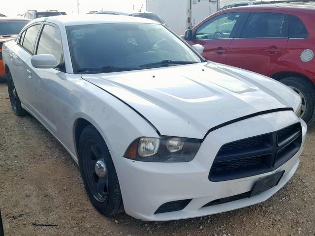 2C3CDXAT3CH159389 - 2012 DODGE CHARGER PO WHITE photo 1