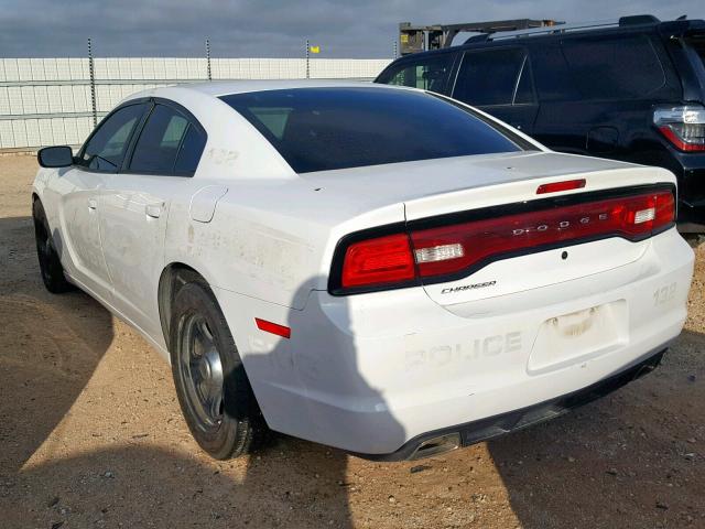 2C3CDXAT3CH159389 - 2012 DODGE CHARGER PO WHITE photo 3