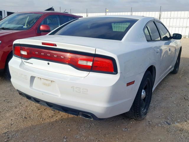 2C3CDXAT3CH159389 - 2012 DODGE CHARGER PO WHITE photo 4