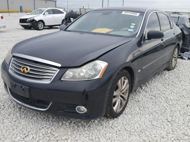 JNKBY01E18M500179 - 2008 INFINITI M45 BASE BLACK photo 2