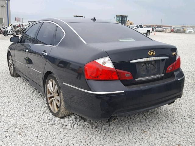 JNKBY01E18M500179 - 2008 INFINITI M45 BASE BLACK photo 3