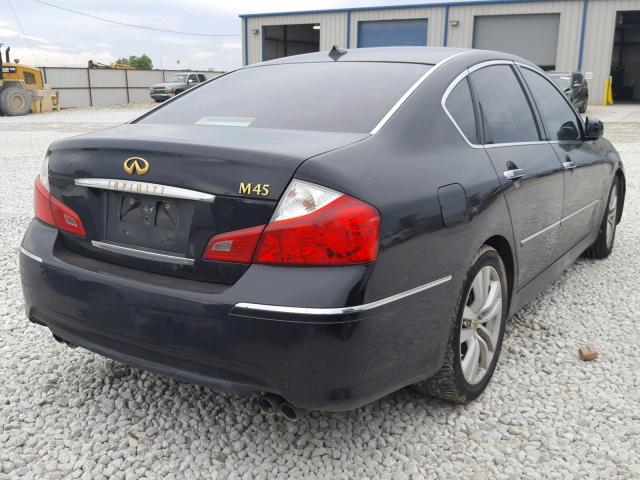 JNKBY01E18M500179 - 2008 INFINITI M45 BASE BLACK photo 4