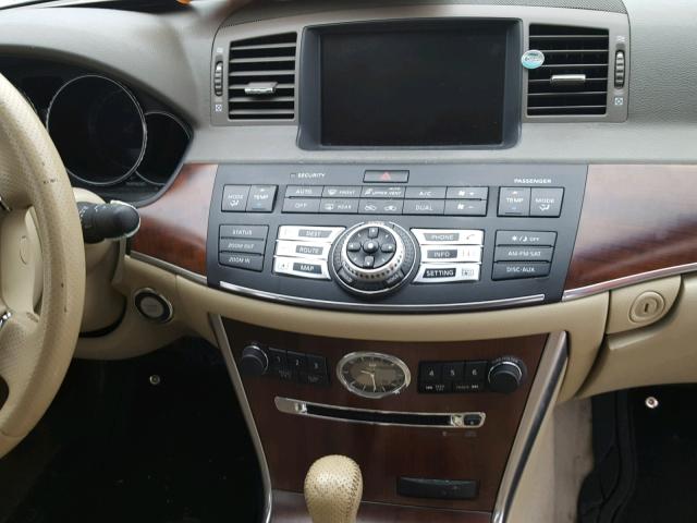 JNKBY01E18M500179 - 2008 INFINITI M45 BASE BLACK photo 9