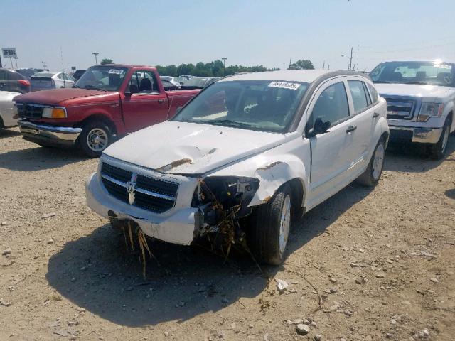 1B3HB48B27D566353 - 2007 DODGE CALIBER SX WHITE photo 2