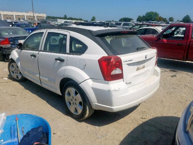 1B3HB48B27D566353 - 2007 DODGE CALIBER SX WHITE photo 3