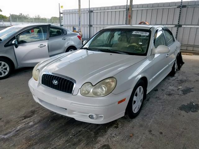 KMHWF25S94A946933 - 2004 HYUNDAI SONATA GL WHITE photo 2