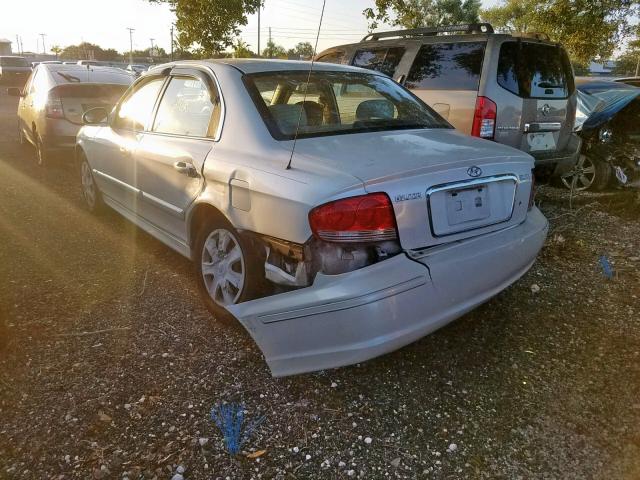 KMHWF25S94A946933 - 2004 HYUNDAI SONATA GL WHITE photo 3