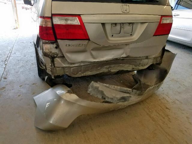 5FNRL38717B403305 - 2007 HONDA ODYSSEY EX SILVER photo 9