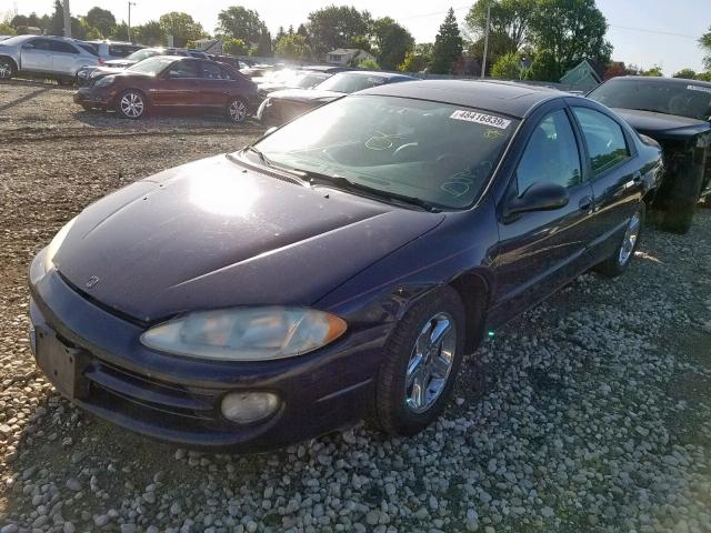 2B3HD56M03H501051 - 2003 DODGE INTREPID E BLUE photo 2