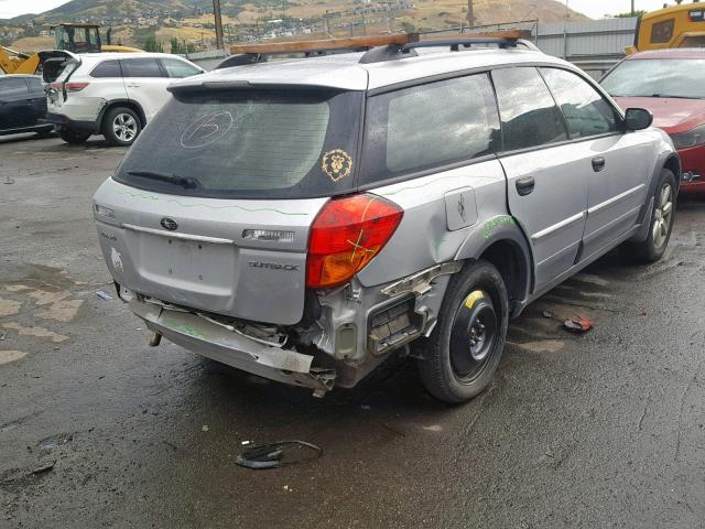 4S4BP61C076301032 - 2007 SUBARU LEGACY OUT SILVER photo 4