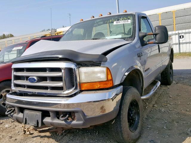 1FTSF31FXYED35311 - 2000 FORD F350 SRW S SILVER photo 2