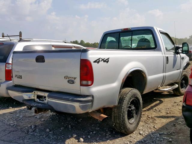 1FTSF31FXYED35311 - 2000 FORD F350 SRW S SILVER photo 4