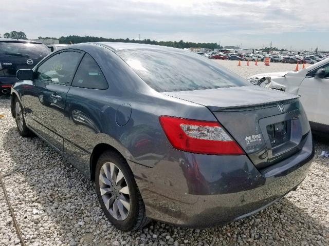 2HGFG12899H525387 - 2009 HONDA CIVIC EX GRAY photo 3