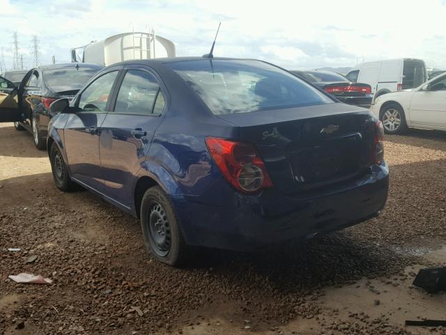 1G1JA5SH2D4246847 - 2013 CHEVROLET SONIC LS 蓝色 照片 3