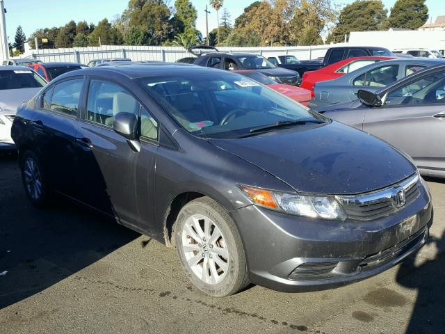 19XFB2F94CE380641 - 2012 HONDA CIVIC EXL GRAY photo 1