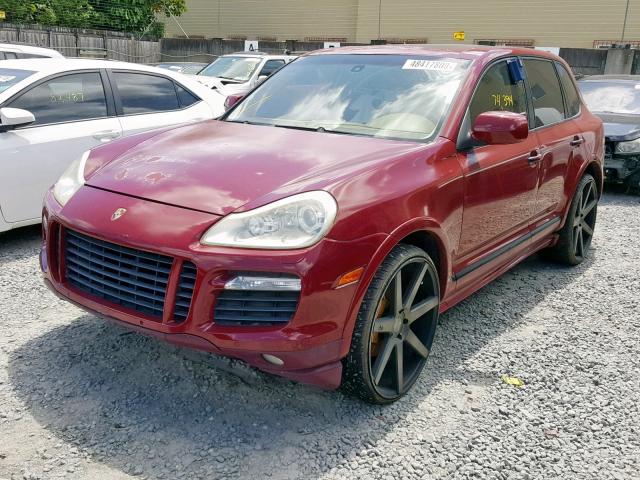 WP1AD29P58LA73135 - 2008 PORSCHE CAYENNE GT RED photo 2