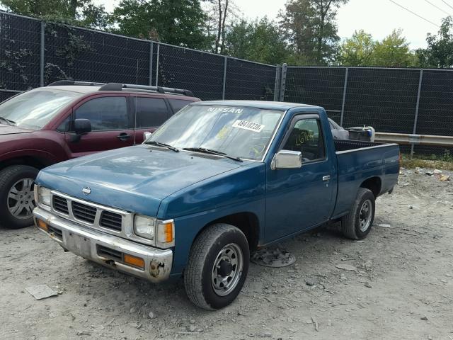 1N6SD11S2SC363479 - 1995 NISSAN TRUCK E/XE GREEN photo 2