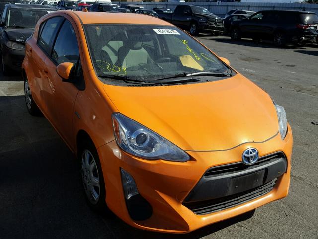 JTDKDTB36G1133145 - 2016 TOYOTA PRIUS C ORANGE photo 1