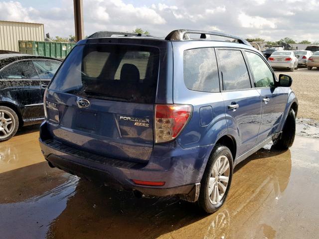 JF2SHAEC4BH744099 - 2011 SUBARU FORESTER L BLUE photo 4