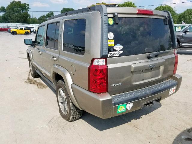 1J8HG48N46C267440 - 2006 JEEP COMMANDER ოქროსფერი ფოტო 3
