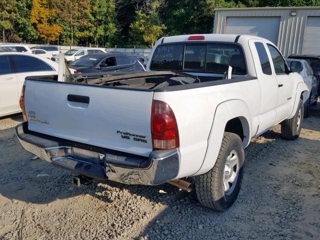 5TETU62N66Z164648 - 2006 TOYOTA TACOMA PRE WHITE photo 4