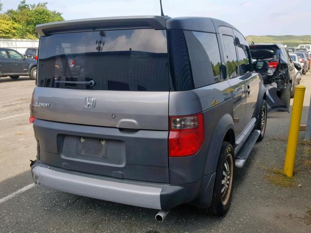 5J6YH28665L024383 - 2005 HONDA ELEMENT EX GRAY photo 4