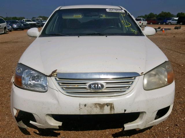 KNAFE121075416647 - 2007 KIA SPECTRA EX WHITE photo 9