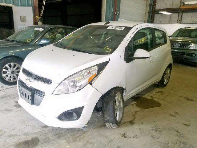 KL8CA6S92EC592198 - 2014 CHEVROLET SPARK LS WHITE photo 2