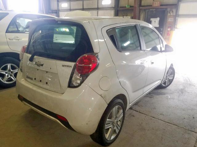 KL8CA6S92EC592198 - 2014 CHEVROLET SPARK LS WHITE photo 4