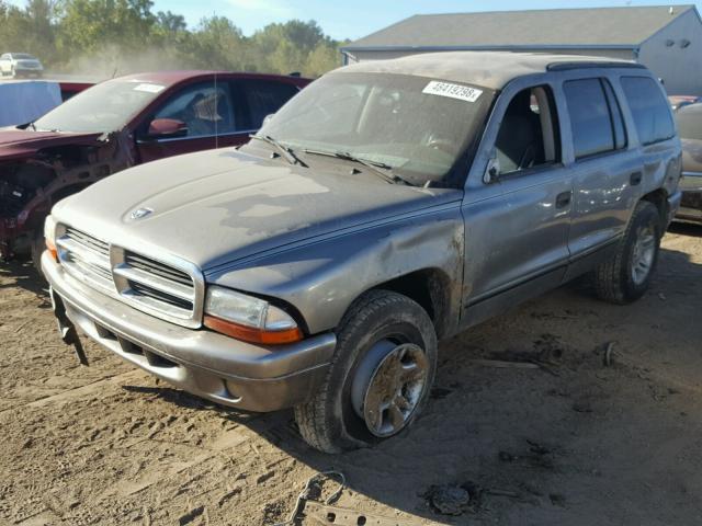 1B4HS28N61F500748 - 2001 DODGE DURANGO GRAY photo 2