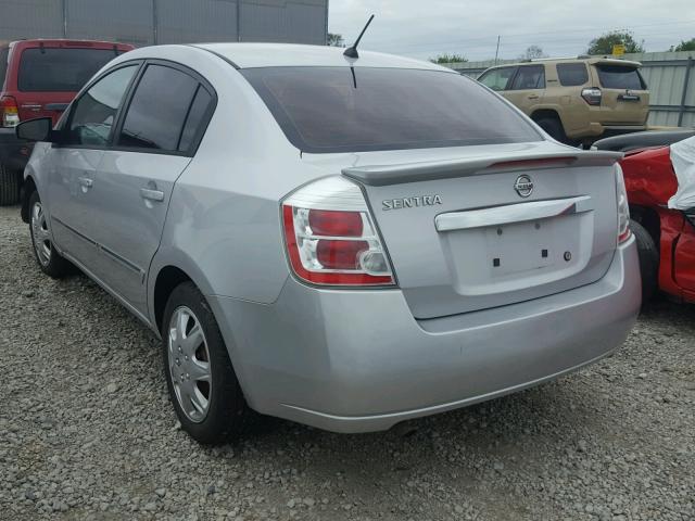 3N1AB6AP9BL721200 - 2011 NISSAN SENTRA 2.0 SILVER photo 3