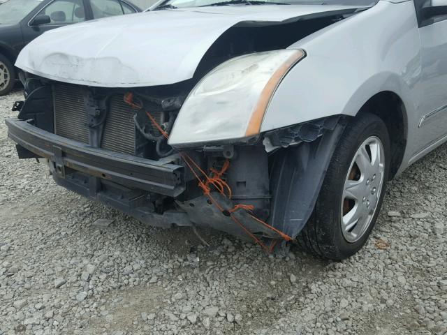 3N1AB6AP9BL721200 - 2011 NISSAN SENTRA 2.0 SILVER photo 9