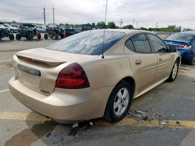 2G2WP522551340312 - 2005 PONTIAC GRAND PRIX GOLD photo 4