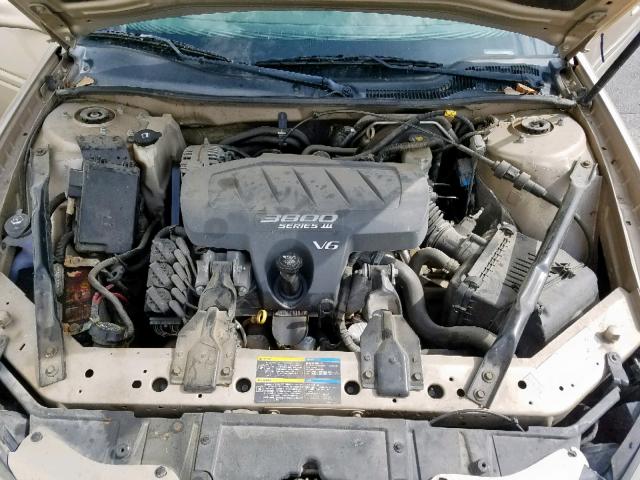 2G2WP522551340312 - 2005 PONTIAC GRAND PRIX GOLD photo 7