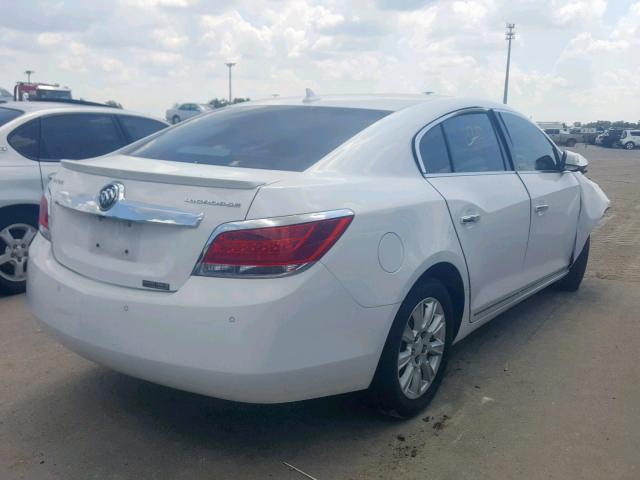 1G4GC5ER7DF278516 - 2013 BUICK LACROSSE WHITE photo 4