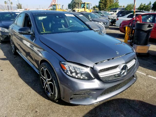 55SWF6EB2KU317500 - 2019 MERCEDES-BENZ C 43 AMG GRAY photo 1