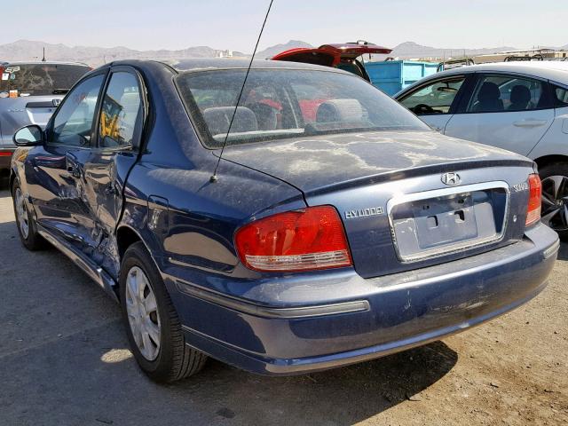 KMHWF25S75A185885 - 2005 HYUNDAI SONATA GL BLUE photo 3