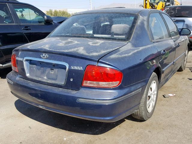 KMHWF25S75A185885 - 2005 HYUNDAI SONATA GL BLUE photo 4