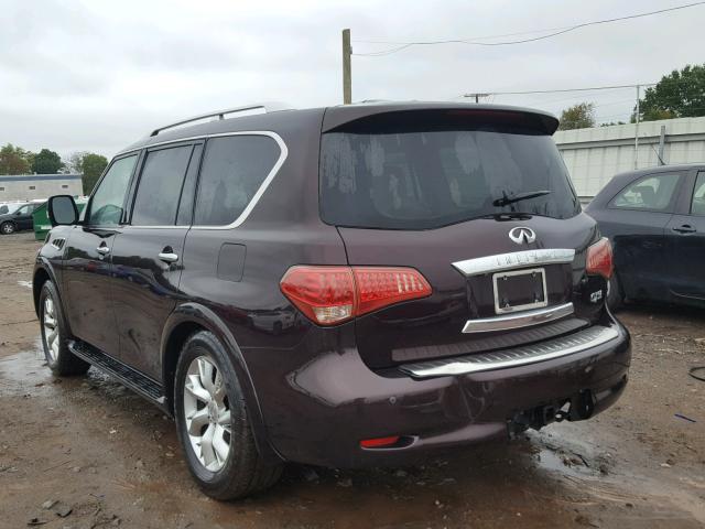 JN8AZ2NEXC9016933 - 2012 INFINITI QX56 BURGUNDY photo 3