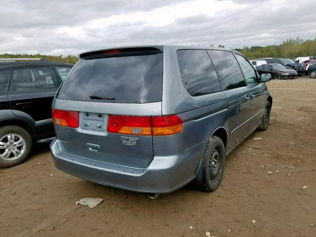 2HKRL18642H566455 - 2002 HONDA ODYSSEY EX GRAY photo 4