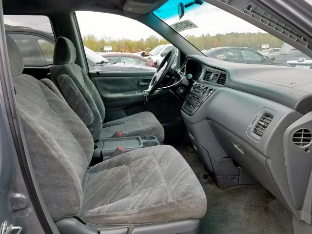 2HKRL18642H566455 - 2002 HONDA ODYSSEY EX GRAY photo 5