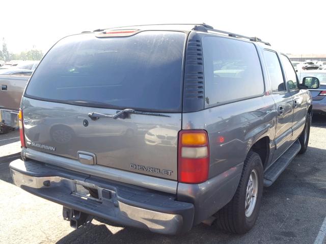 3GNEC16T42G329939 - 2002 CHEVROLET SUBURBAN GRAY photo 4